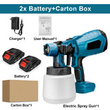1000ML Electric Spray Gun High Power Cordless Paint Sprayer HVLP Auto Furniture Steel Coating Airbrush For Makita 21V Battery - V.I.P Digital Presence