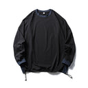 Trendy American Style Loose Long Sleeve T-Shirt for Men and Women, Breathable Quick-Dry Sun Protection with Drawstring Hem Round Neck Top - V.I.P Digital Presence