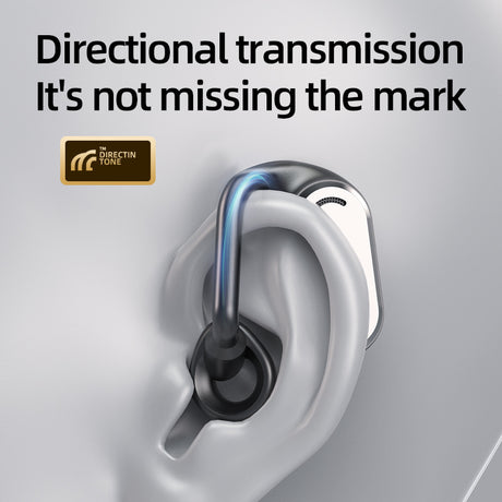 GT-R Bluetooth Earphones Hanging Ear Bone Conduction Wireless Bluetooth Earphones Long Range Office Business Digital Display Screen - V.I.P Digital Presence