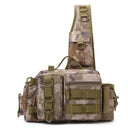 Men's Fishing Backpack: Equipped with bait box, equipment storage bag, pole holder, sling & shoulder bag design. - V.I.P Digital Presence