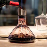 1500ML Hand - blown Crystal Wine Decanter with Built - in Aerator Pourer, ideal for red wine. - V.I.P Digital Presence