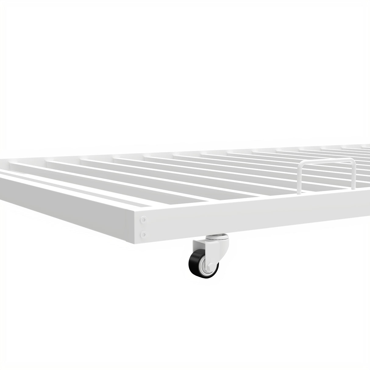 Heavy-duty Sturdy Meta Twin over Twin with Trundle Bunk Bed/l/ Noise Reduced/ Safety Guardrail/No Box Spring Needed,White - V.I.P Digital Presence