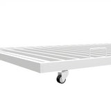 Heavy-duty Sturdy Meta Twin over Twin with Trundle Bunk Bed/l/ Noise Reduced/ Safety Guardrail/No Box Spring Needed,White - V.I.P Digital Presence
