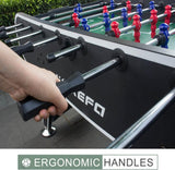 Table Soccer Arcade Game: Table Soccer Table - A match sized soccer table with 2 balls and 2 beverage racks - V.I.P Digital Presence