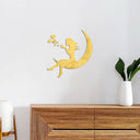 Moon Girl Mirror Sticker 1mm Acrylic 3D Wall Decal for Room and Bedroom Decorations - V.I.P Digital Presence