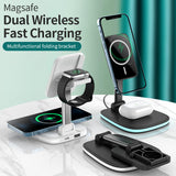 Multi functional wireless charging desktop magnetic bracket suitable for folding wireless chargers for Apple and Huawei phones - V.I.P Digital Presence