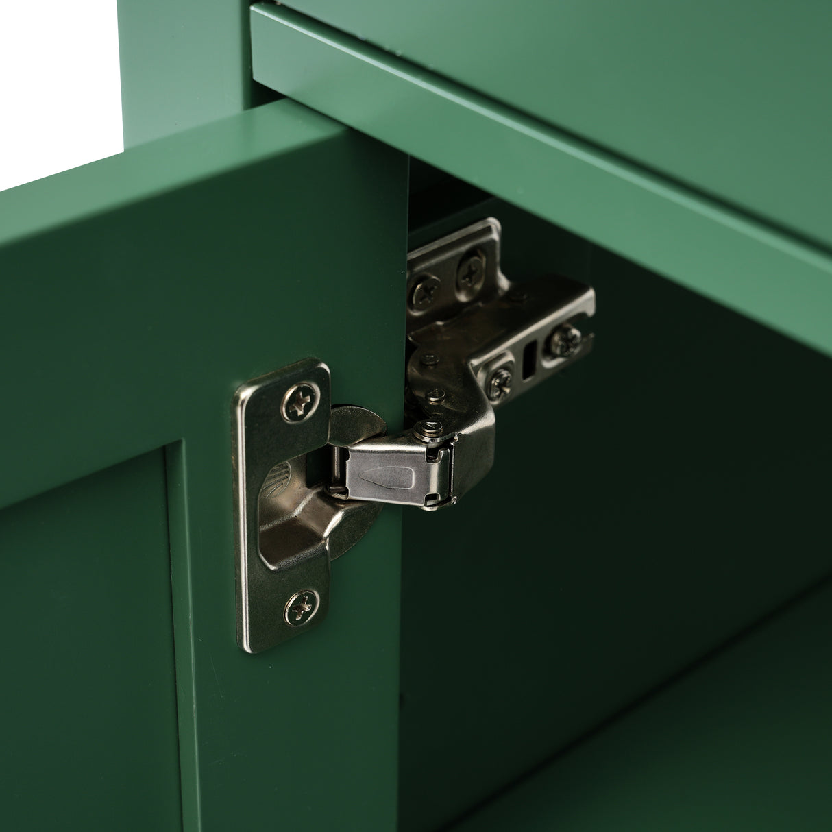 30-Inch Green Bathroom Vanity with Ceramic Sink and Ample Storage - Ideal Choice for Small Bathrooms - V.I.P Digital Presence