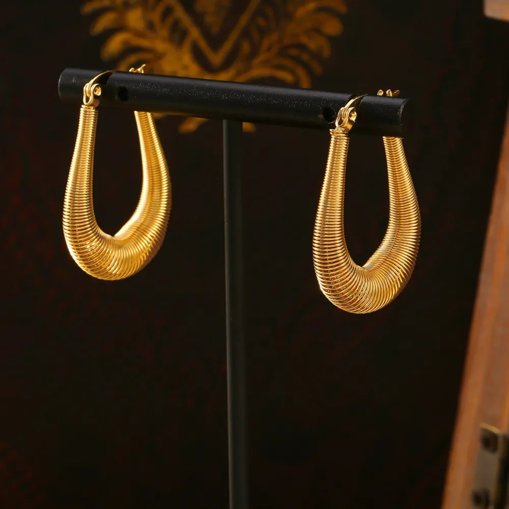 Titanium Steel U Shape Earrings - V.I.P Digital Presence