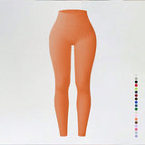 Threaded autumn and winter yoga pants seamless fitness pants high waisted sports yoga clothes leggings - V.I.P Digital Presence
