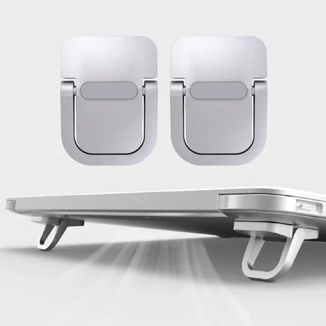 Mini Foldable Laptop Stand, Portable Computer Keyboard , Self-Adhesive Invisible Notebook Stand and Keyboard Lift for Desk - V.I.P Digital Presence