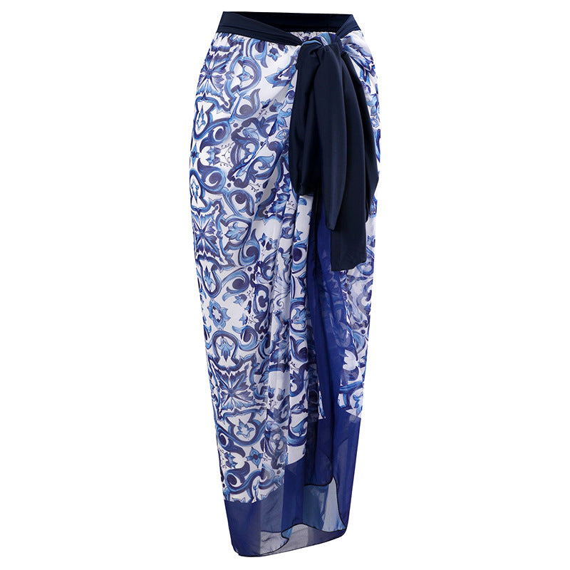 Two-piece one-piece swimsuit with skirt - V.I.P Digital Presence
