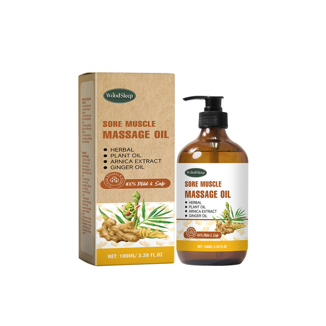 Woodsleep Ginger Muscle Massage Oil, Nourishing Skin Massage Care Essential Oil For Legs, Body And Joints - V.I.P Digital Presence