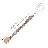 Cadena de silicona para chupete de bebé con diseño de rana de dibujos animados, cadena de pegamento para dientes de haya, juguete anticaída 