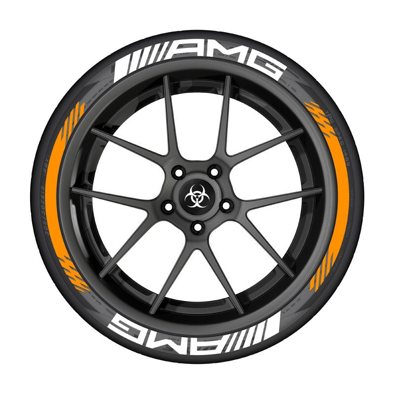 AMG car tire sticker rubber 3D three-dimensional integrated tire decoration car tire sticker - V.I.P Digital Presence