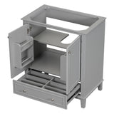 30 inch bathroom vanity no sink  base only gray - V.I.P Digital Presence