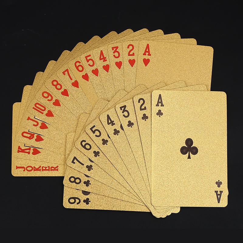 Waterproof Luxury Platinum Foil Poker Playing Cards Gold Plated Porker Cards - V.I.P Digital Presence
