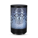 100ml Iron Metal Humificador De Aroma 7 Colors Led Lamp Ultrasonic Electric Skull Aroma Diffuser With Remote - V.I.P Digital Presence
