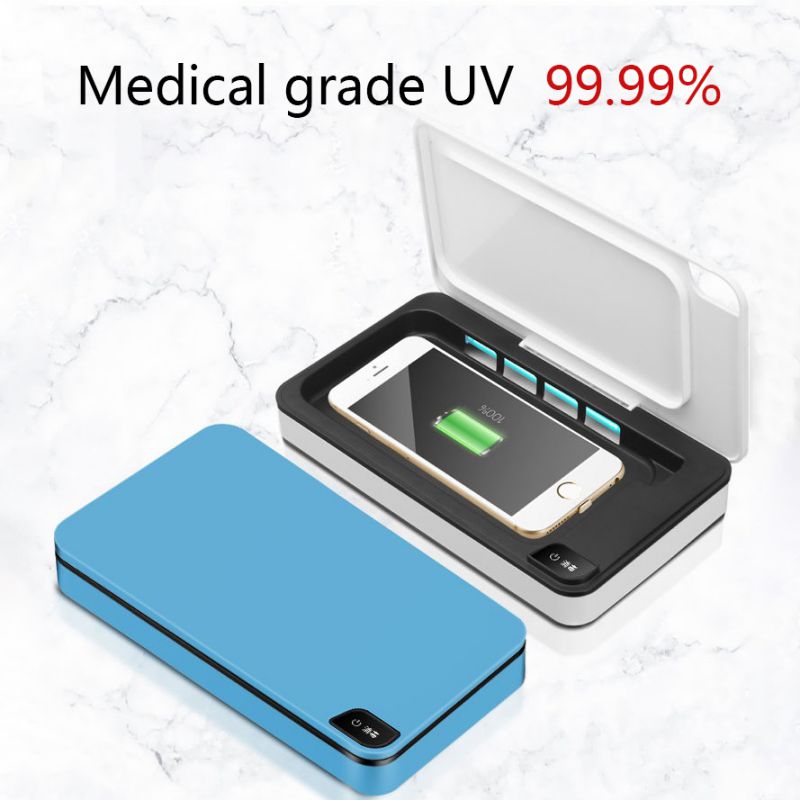 Mask Sterilizer Mobile Phone Wireless Charging Treasure Sterilization UV Sterilizers Multi Functional Portable Disinfection Box - V.I.P Digital Presence