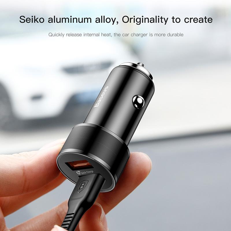 Baseus Dual USB  Charge QC 3.0 Car Charger  Fast Charging Universal 36W Car USB Charger - V.I.P Digital Presence