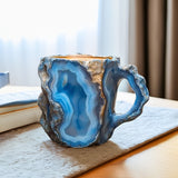 Healing & Spiritual Gifts: New Multi-Color Natural Mineral Crystal Mug. Colorful Crystal Christmas Mug for Coffee, Perfect for Festival. - V.I.P Digital Presence