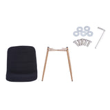 Dining Chair 4PCS（BLACK）Modern style New technology Suitable for restaurants cafes taverns offices