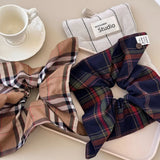 Contrast Plaid Elastic Hair Scrunchy - V.I.P Digital Presence
