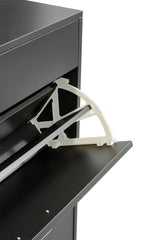 Shoe Cabinet , Shoe storage shelves, Grey - V.I.P Digital Presence