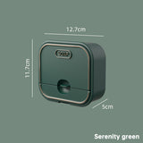 Non Perforated Wall Mounted Soap Storage Rack With Double Layer Drainage Flip Cover For Toilet Storage Household Soap Box - V.I.P Digital Presence