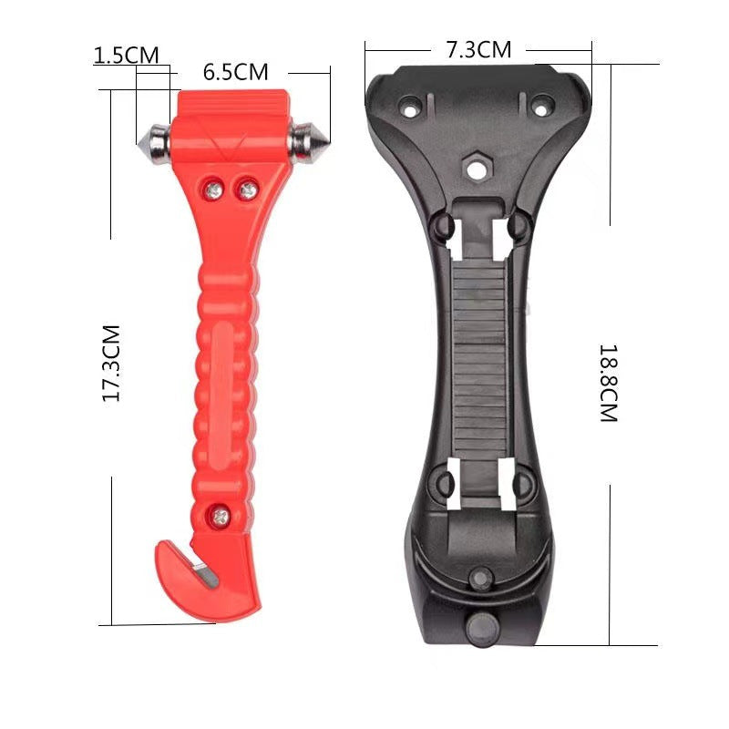 Car 2-in-1 safety hammer with base life-saving emergency hammer fire escape hammer car mounted window breaker - V.I.P Digital Presence