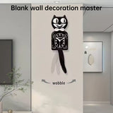 New Hot American Classic Kit Cat Clock: Swing Tail, Creative, Cute Gift, Retro Decor, Hanging Design. - V.I.P Digital Presence