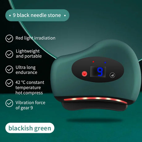 Electric Guasha Massager Hot Compress Eye Massager Stone Heating Vibration Scraping Neck Face Skin Lifting Removal Wrinkle Tool - V.I.P Digital Presence