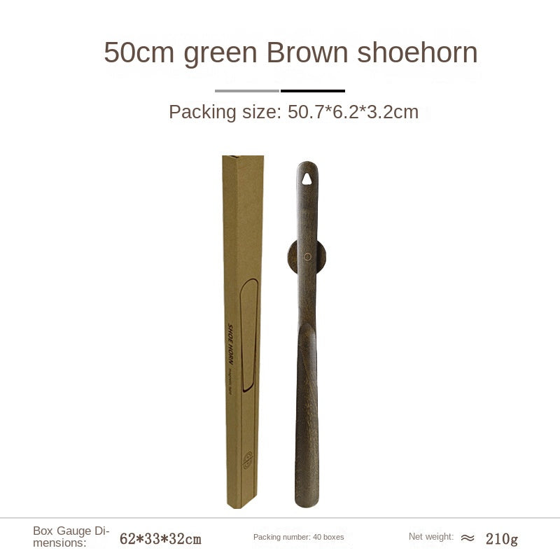 Elderly and Pregnant Women's Shoe Horn - Extended Handle Black Walnut Wood High-Grade Shoe Helper Tool - V.I.P Digital Presence