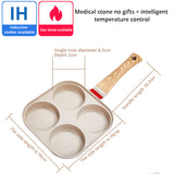 Fried Egg Burger Machine Frying Pan Non-Stick Surface Household Four Hole Breakfast Pan Fried Egg Divine Tool Pancake Pan - V.I.P Digital Presence