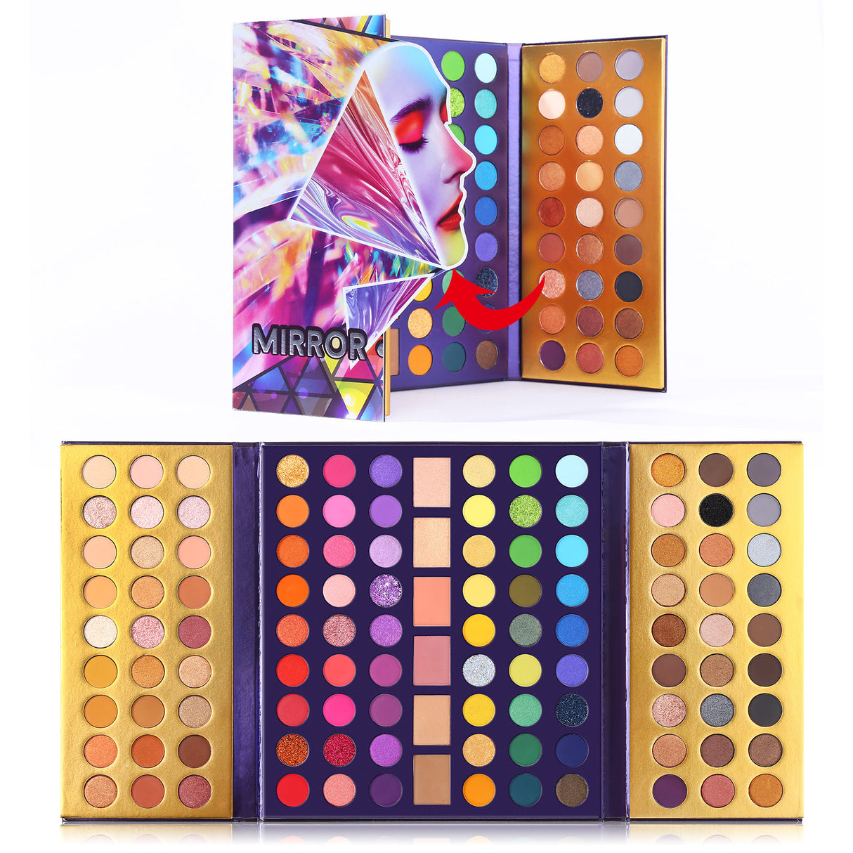 UCANBE 114 color magic eye shadow earth color eye shadow repair blush highlight multi effect makeup - V.I.P Digital Presence