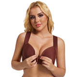 Smooth thin bra front buckle sexy gathering without steel ring adjustment women's underwear - V.I.P Digital Presence
