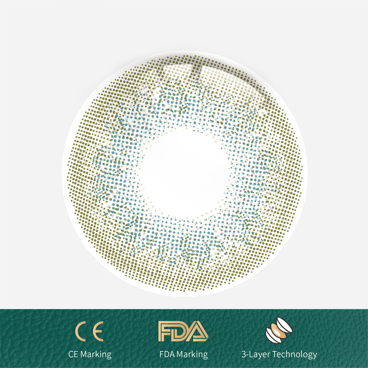 1Pcs FDA Certificate Eyes Beautiful Pupil Colorful Girl Cosplay Contact Lenses Green - V.I.P Digital Presence