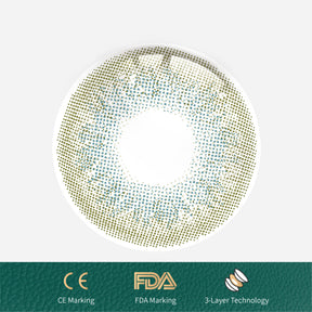 1Pcs FDA Certificate Eyes Beautiful Pupil Colorful Girl Cosplay Contact Lenses Green - V.I.P Digital Presence