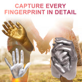 Couple Hand Model Clone Powder, Valentine's Day Diy Gift 3d Hand Model Crafts Creative Home Decoration - V.I.P Digital Presence