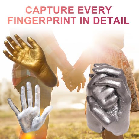 Couple Hand Model Clone Powder, Valentine's Day Diy Gift 3d Hand Model Crafts Creative Home Decoration - V.I.P Digital Presence