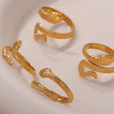 Titanium Steel Snake Shape Bypass Ring - V.I.P Digital Presence