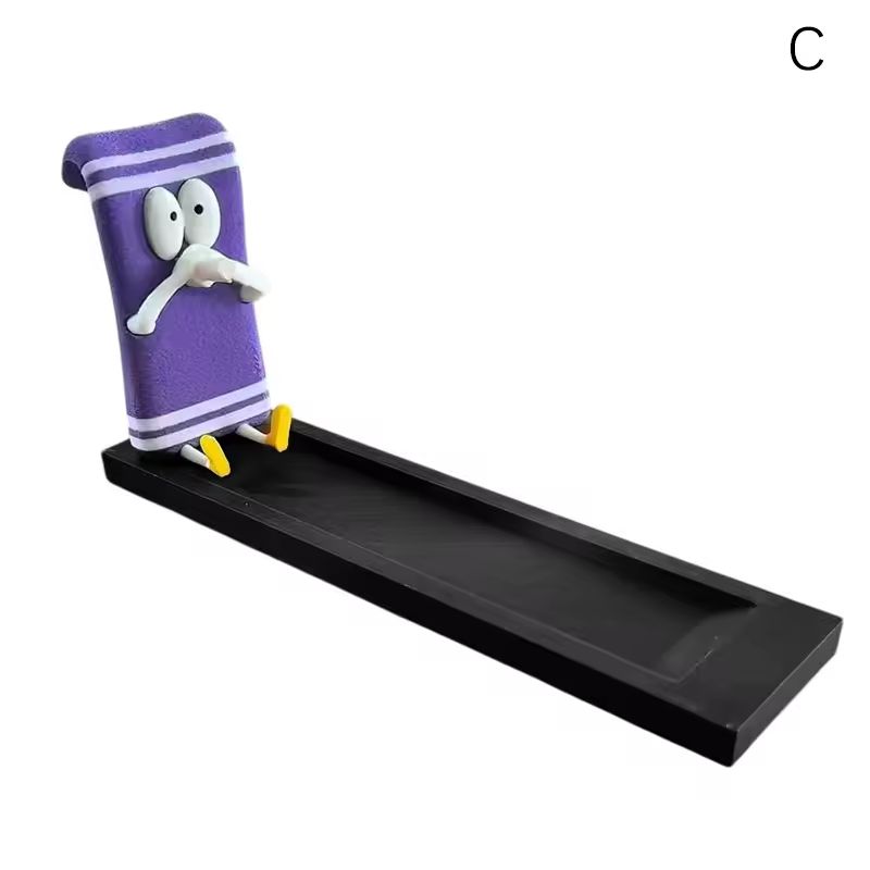 Towelie Servietsky Incense Stick Holder, realistic handmade crafts, home decor, ideal for meditation and yoga. - V.I.P Digital Presence