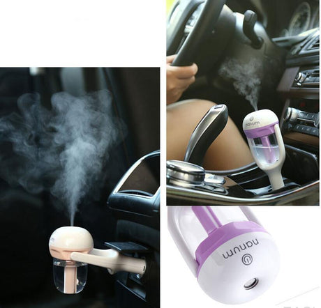 Car charger Humidifier Mini Air Purifier Aroma Diffuser Auto Air Freshener Aromatherapy - V.I.P Digital Presence