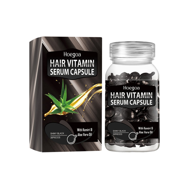 Hair Essential Oil Treatment Black Capsule, Repair Dry Hair Frizz, Strong, Strong, Solid And Smooth Hair Care - V.I.P Digital Presence