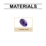 Purple Glass Bracelet, Glass Crystal Personality Fashion Decorative Clothing Accessories Hand Beaded Bracelet - V.I.P Digital Presence