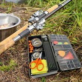 Fishing storage box, portable tackle box, magnetic compartments, fishing accessories - V.I.P Digital Presence