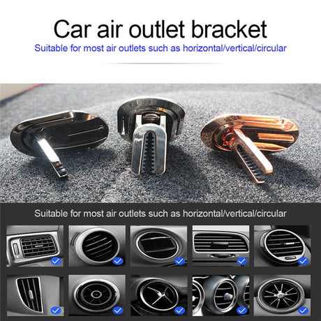 Multi-purpose Car Air Vent Mobile Phone Finger Ring Universal Phone Holder Bracket 360 Rotatable Stand For Iphone Samsung Huawei - V.I.P Digital Presence