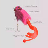 Palisandro Baby Rat Swimbait Bucktail - Muskie/Pike Lure, Hand - tied Deer Hair, Solid Body Fishing Rig - V.I.P Digital Presence