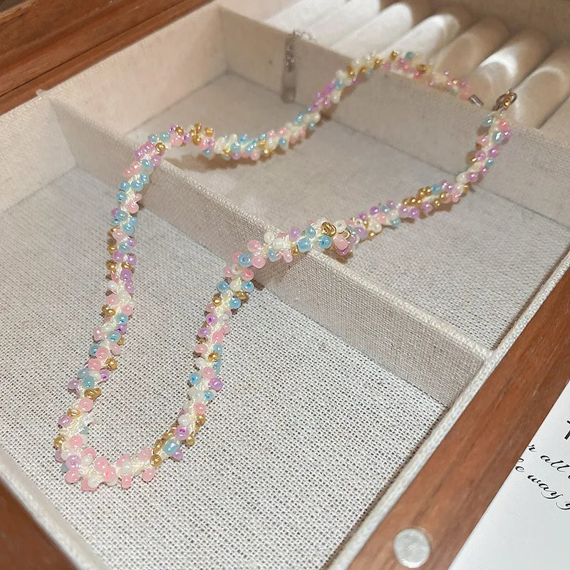 Titanium Steel Rice Bead Necklace - V.I.P Digital Presence