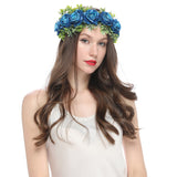 Handmade flower wreaths seaside vacation wedding accessories velvet adjustable hair accessories - V.I.P Digital Presence