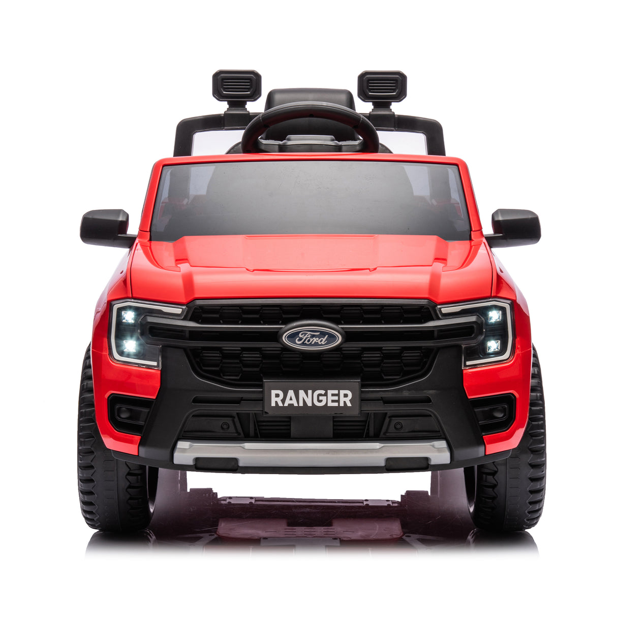 12V children's car remote control, authorized Ford Ranger, 2WD suitable for children aged 3-6. Red - V.I.P Digital Presence